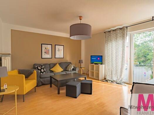 Wohnung zur Miete auf Zeit 1.050 € 2 Zimmer 50 m² frei ab 01.05.2026 Tafelhof Nürnberg 90443