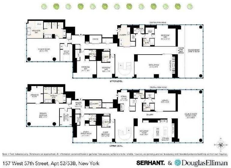 Wohnung zum Kauf 43.137.100 € 1.022 m² New York City 10001