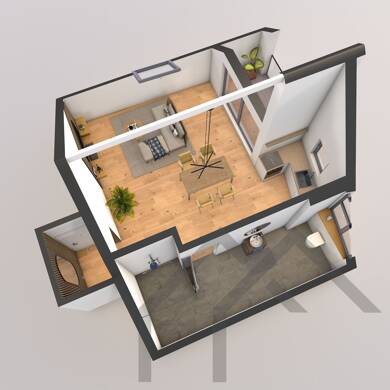 Wohnung zur Miete 750 € 1 Zimmer 44,9 m² Homburg Homburg 66424