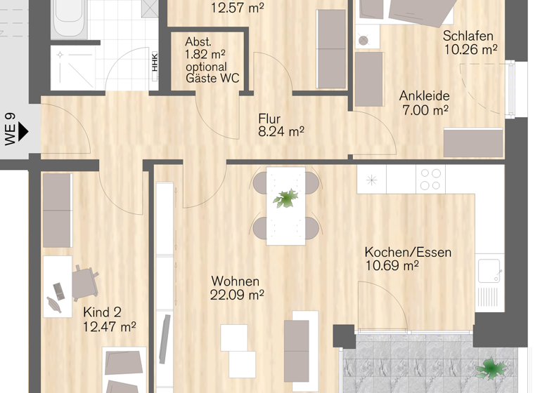 Wohnung zum Kauf provisionsfrei 384.000 € 4 Zimmer 101 m² Kaßberg Chemnitz 09112