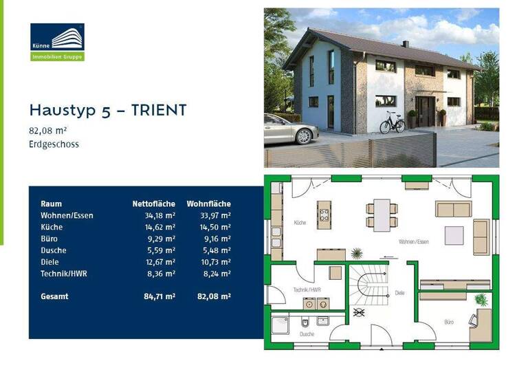 Einfamilienhaus zum Kauf - Erstbezug provisionsfrei 464.550 € 5 Zimmer 159,4 m² 486 m² Grundstück Lützen 06686