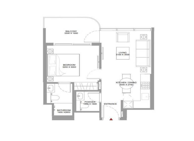 Wohnung zum Kauf - Erstbezug provisionsfrei 327.750 € 2 Zimmer 50,7 m² Al Seanneeah