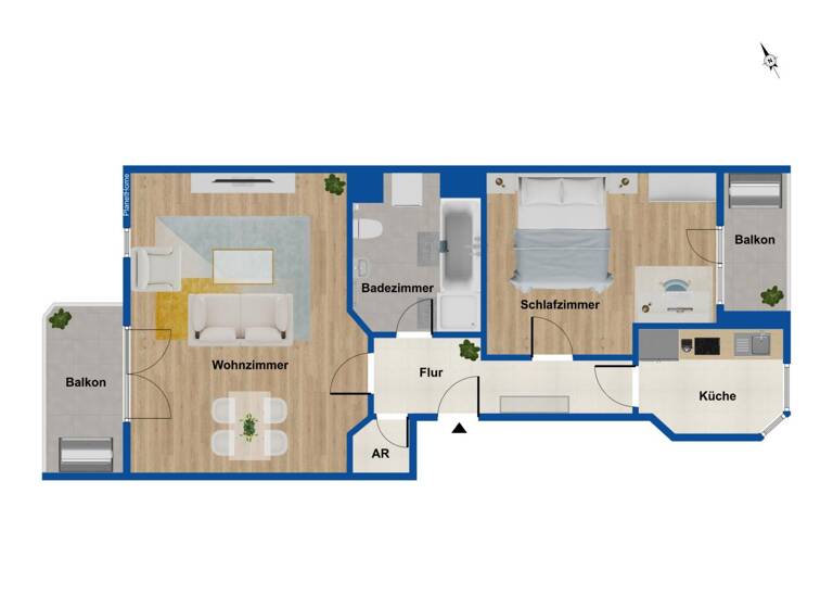 Wohnung zum Kauf 149.000 € 2 Zimmer 63 m² Cuxhaven 27472