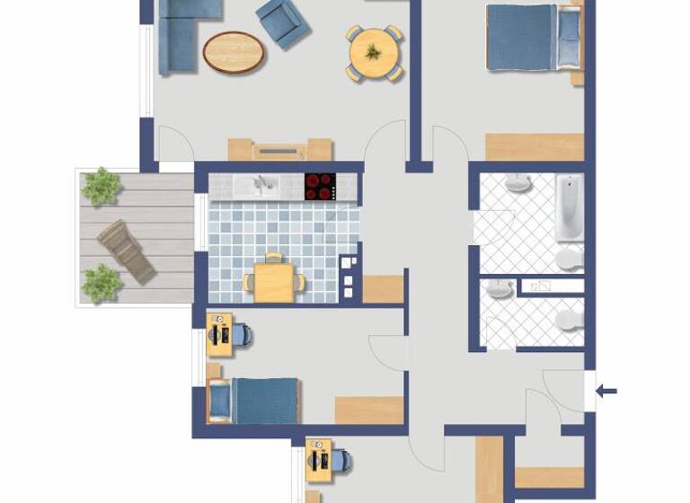 Wohnung zum Kauf provisionsfrei 275.000 € 3,5 Zimmer 89,1 m² 3. Geschoss Berliner Straße 41 Steinbach/Taunus 61449