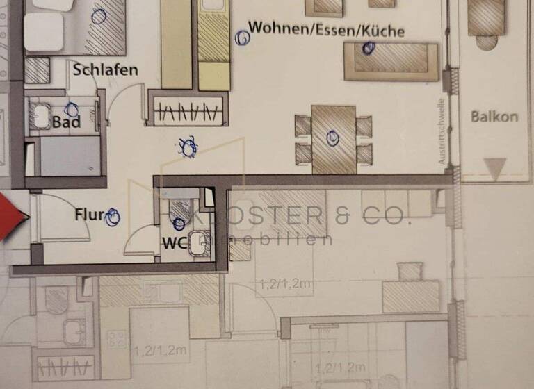 Wohnung zum Kauf 339.000 € 2 Zimmer 48 m² 2. Geschoss Weissach 71287