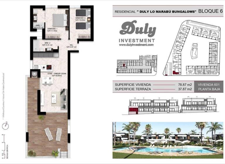 Terrassenwohnung zum Kauf provisionsfrei 298.000 € 3 Zimmer 78 m² Calle Gerona Ciudad Quesada 03170