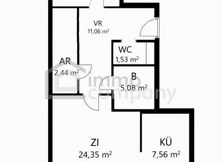 Wohnung zur Miete 950 € 2 Zimmer 70,3 m² Weigelsdorf 2483