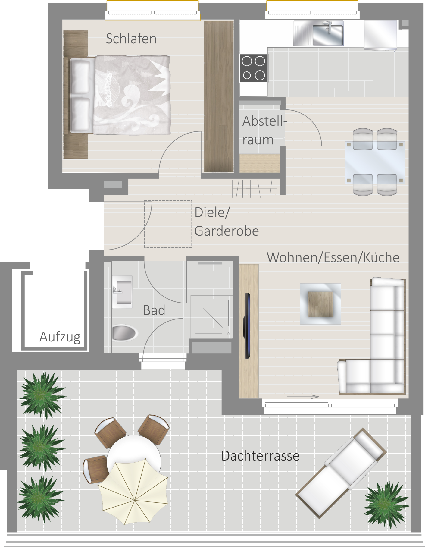 Penthouse zum Kauf provisionsfrei 379.800 € 2,5 Zimmer 61,6 m²<br/>Wohnfläche 3.<br/>Geschoss Bahnhofstrasse 38-1 Großsachsenheim Sachsenheim 74343