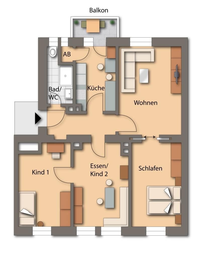 Wohnung zum Kauf 228.000 € 4 Zimmer 78 m²<br/>Wohnfläche Himpfelshof Nürnberg 90429