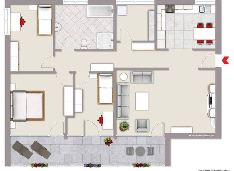 Wohnung zum Kauf 320.000 € 4 Zimmer 123 m² EG Warendorf 48231