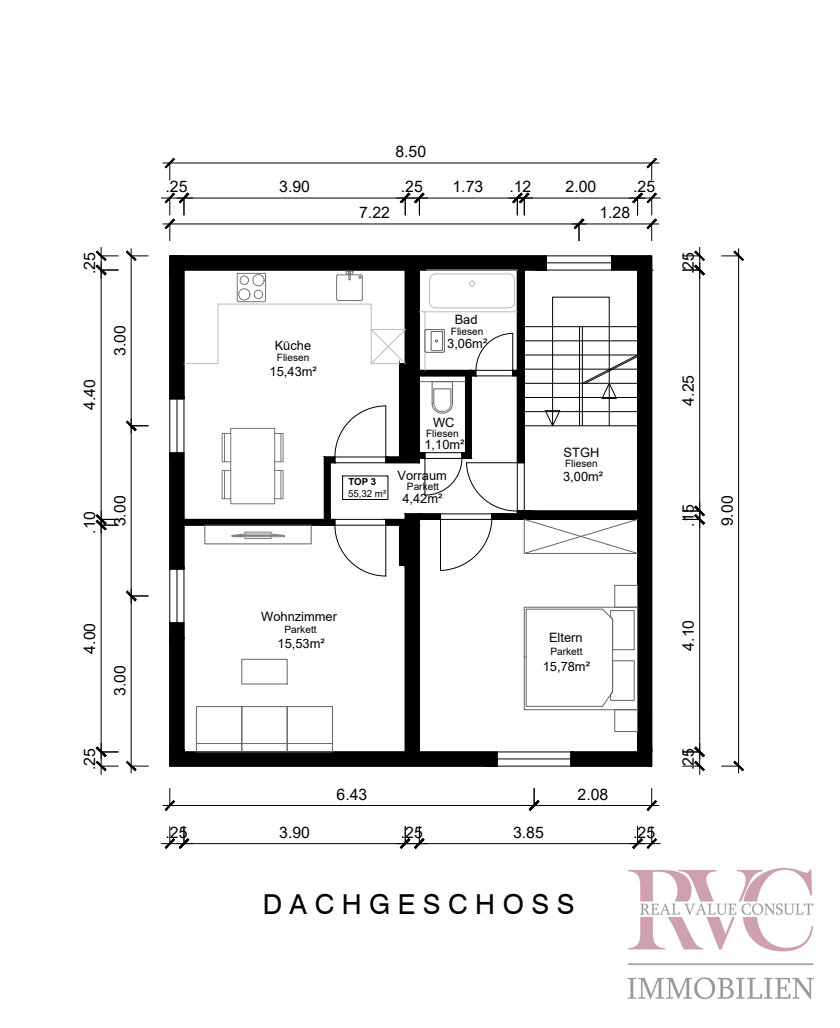 Wohnung zum Kauf 215.000 € 3 Zimmer 56 m²<br/>Wohnfläche Morzg Salzburg 5020