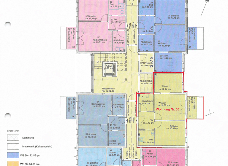 Wohnung zum Kauf provisionsfrei 289.900 € 2 Zimmer 72 m² 1. Geschoss Wittenförden 19073