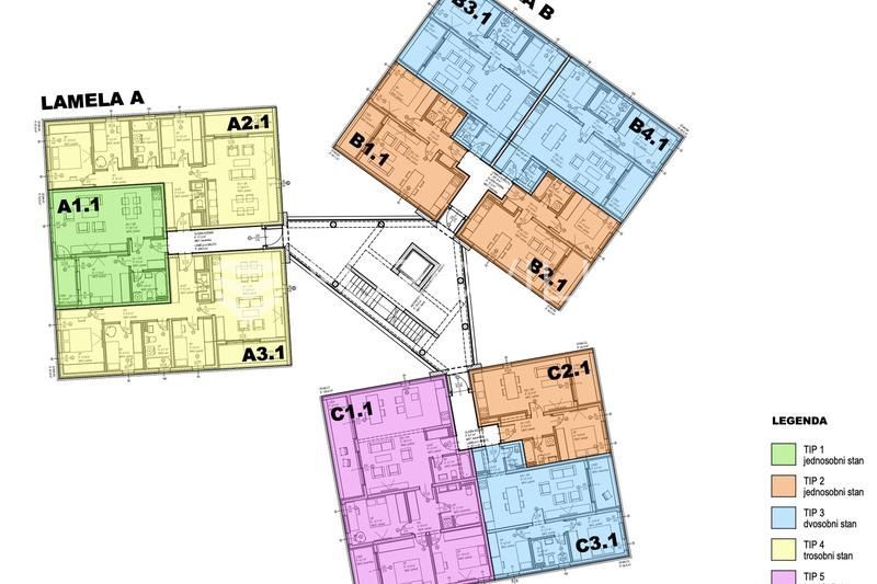 Wohnung zum Kauf 138.750 € 1 Zimmer 56 m²<br/>Wohnfläche 2.<br/>Geschoss Bacina 20340