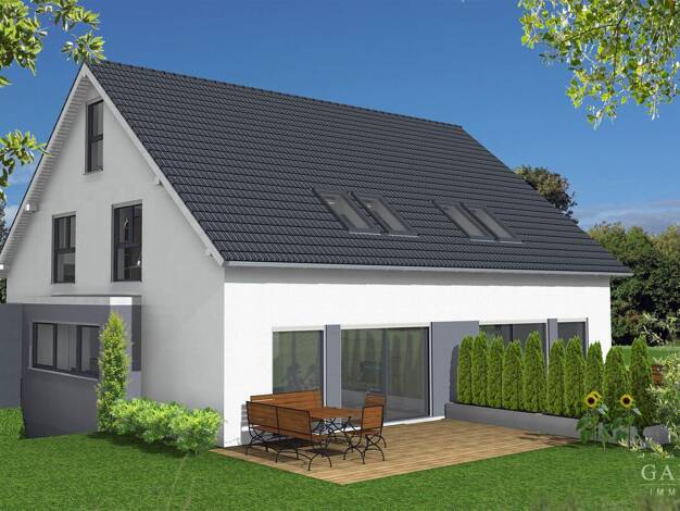 Doppelhaushälfte zum Kauf - Erstbezug provisionsfrei 1.070.217 € 5,5 Zimmer 147 m² 519 m² Grundstück Grünwinkel Karlsruhe 76185