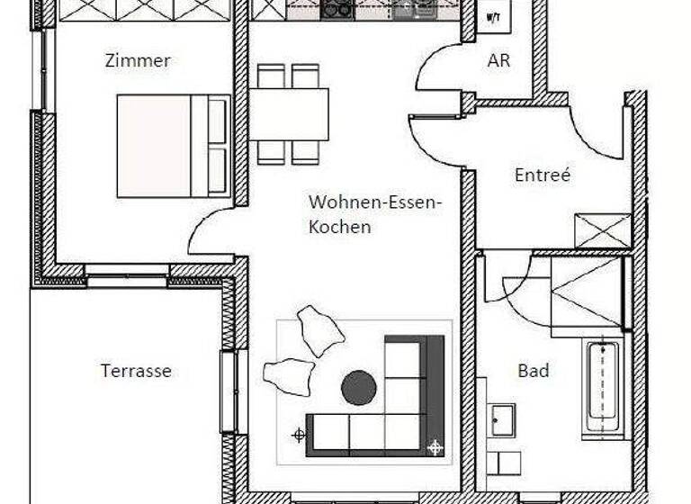 Wohnung zur Miete 850 € 2 Zimmer 75,4 m² EG Neunkirchen Neunkirchen am Brand 91077