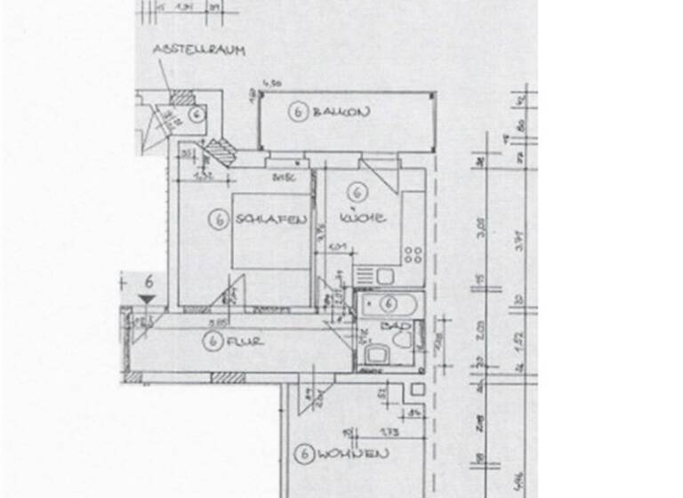 Wohnung zur Miete 285 € 2 Zimmer 57 m² 2. Geschoss frei ab sofort Dresdner Straße 156 Hilbersdorf Chemnitz 09131