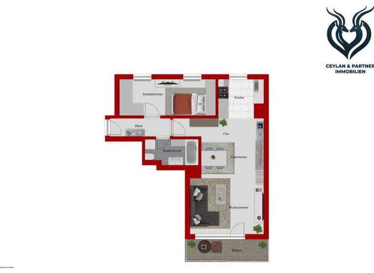 Wohnung zum Kauf 229.000 € 2 Zimmer 60 m² 4. Geschoss Glinde 21509