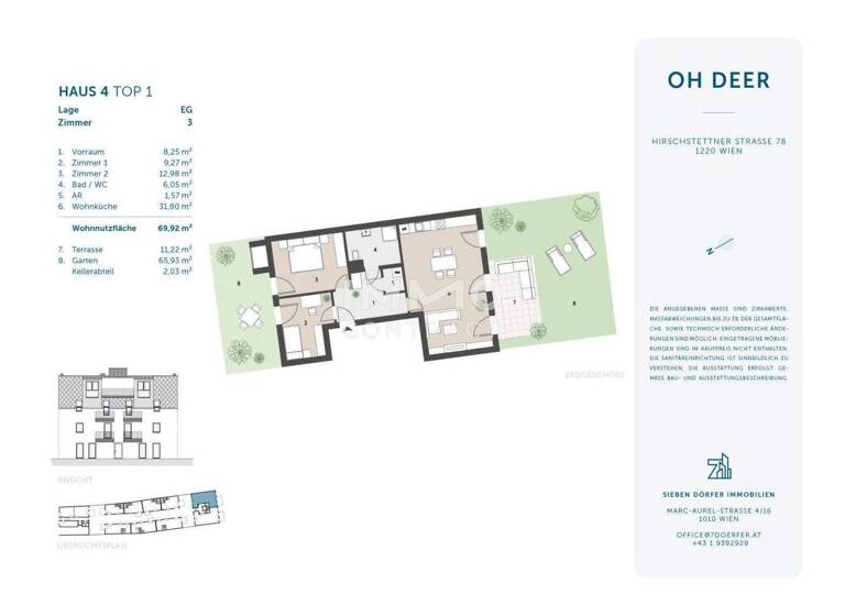 Wohnung zum Kauf - Erstbezug provisionsfrei 390.000 € 3 Zimmer 69,9 m² Wien 1220
