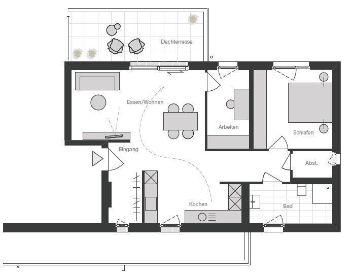 Penthouse zum Kauf 419.700 € 3,5 Zimmer 75,7 m²<br/>Wohnfläche EG<br/>Geschoss Kreuzberg I Crailsheim 74564