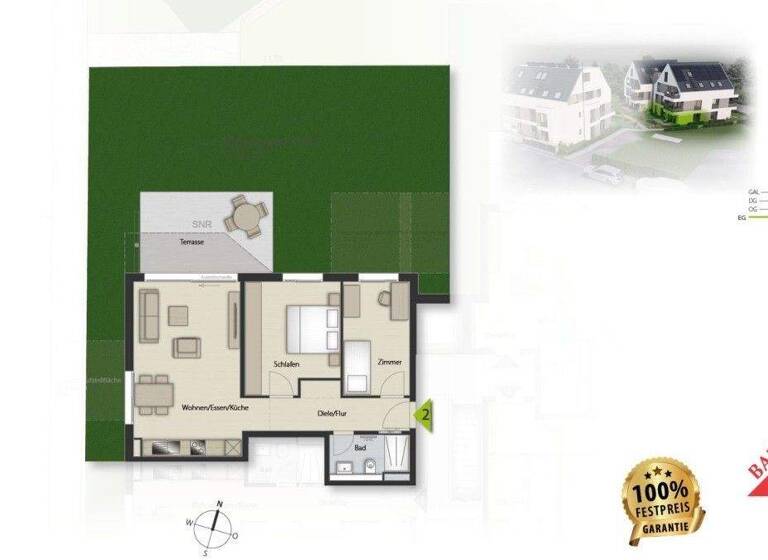 Wohnung zum Kauf - Neubau provisionsfrei 609.000 € 3 Zimmer 72 m² Vaihingen Stuttgart 70563