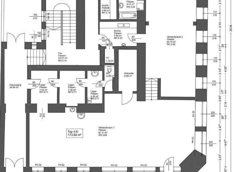 Ladenfläche zur Miete 17,24 € 3 Zimmer Wien,Favoriten 1100