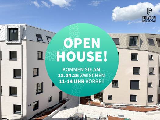 Wohnung zur Miete - Erstbezug 1.125 € 2 Zimmer 65,9 m² 3. Geschoss Happelstraße 39 Heilbronn 74074