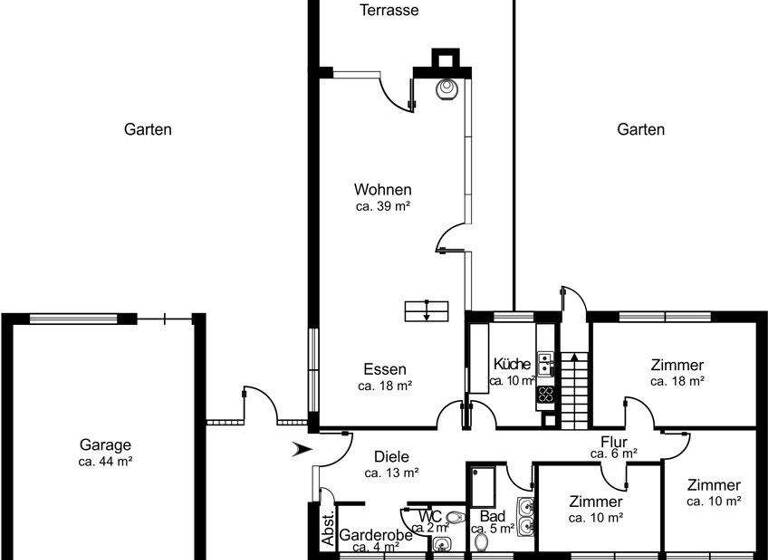 Bungalow zum Kauf 2.300.000 € 4 Zimmer 135 m² 1.691 m² Grundstück Müngersdorf Köln / Müngersdorf 50933
