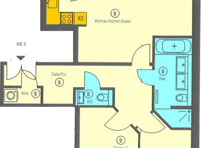 Wohnung zur Miete 588 € 3 Zimmer 78,1 m² 4. Geschoss frei ab sofort Fürstenstraße 8 Sonnenberg Chemnitz 09130