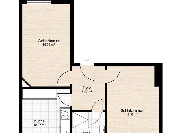 Wohnung zum Kauf 329.000 € 2 Zimmer 47 m² 3. Geschoss Rothenburgsort Hamburg 20539