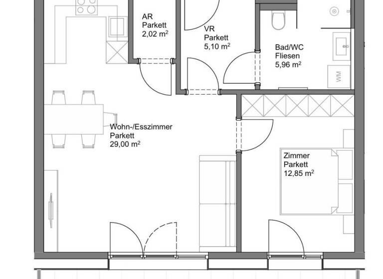 Wohnung zum Kauf - Erstbezug 365.000 € 2 Zimmer 54,9 m² Neumarkt am Wallersee 5202