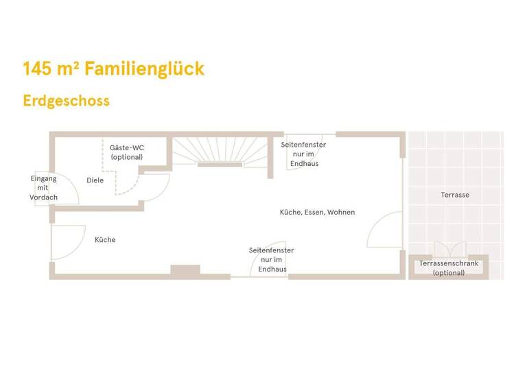 Reihenendhaus zum Kauf - Erstbezug provisionsfrei 479.990 € 5 Zimmer 145 m² 164,7 m² Grundstück Am Bahnhof 27G Griesheim 64347