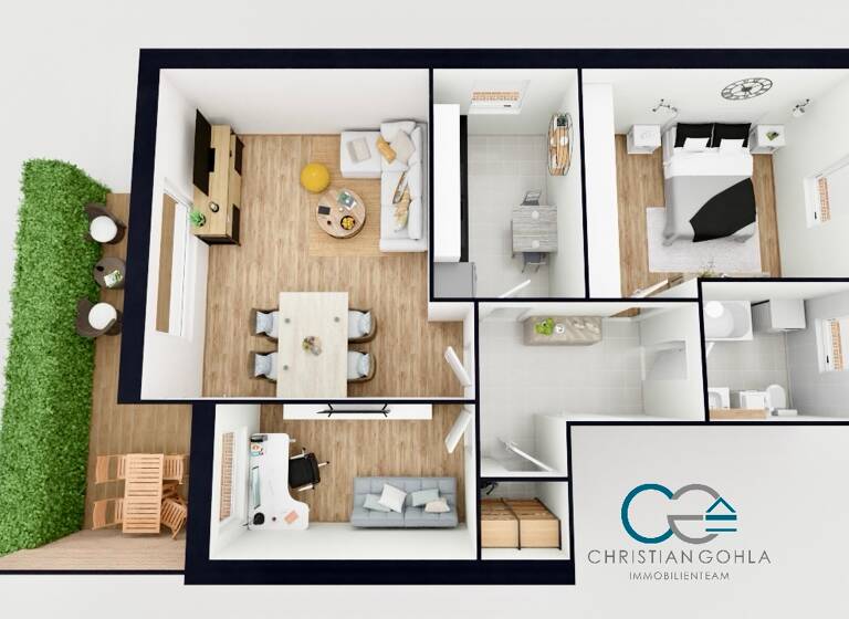 Wohnung zur Miete 690 € 3 Zimmer 70,6 m² EG Holtorf Nienburg/Weser 31582