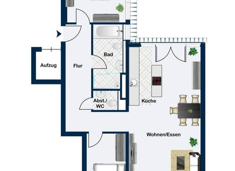 Wohnung zum Kauf provisionsfrei 623.000 € 3,5 Zimmer 98,1 m² 1. Geschoss Aldingen Remseck am Neckar / Aldingen 71686