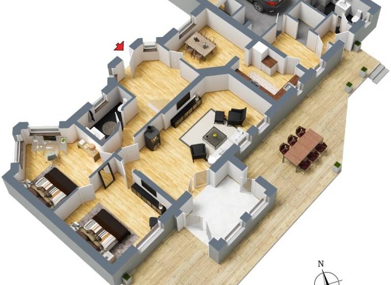 Einfamilienhaus zum Kauf 465.000 € 7 Zimmer 224 m² 75.738 m² Grundstück Altenpleen 18445