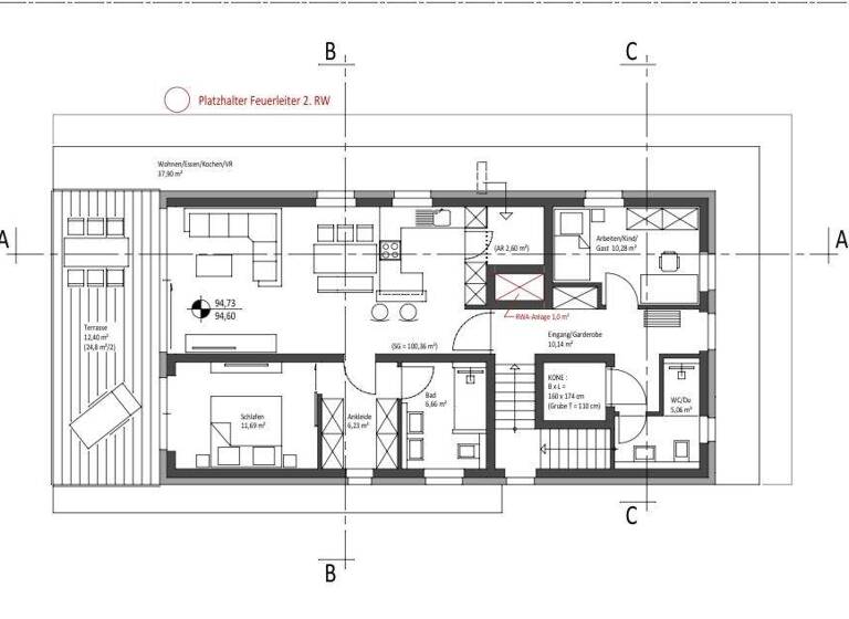 Penthouse zum Kauf - Erstbezug 670.000 € 4 Zimmer 89 m² 3 Geschosse Metternich Koblenz 56072