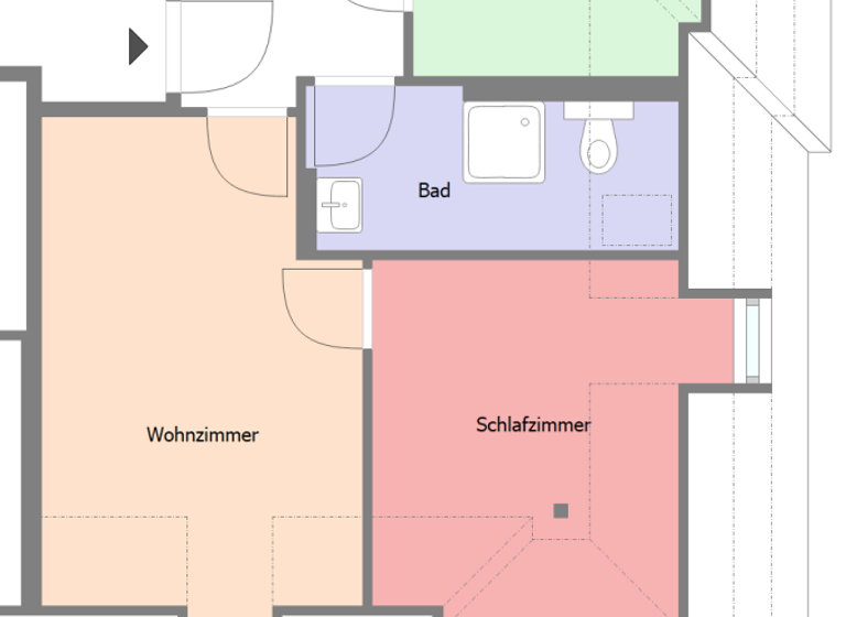 Wohnung zur Miete 354 € 2 Zimmer 47,6 m² 2. Geschoss frei ab 01.04.2026 Zittau 02763
