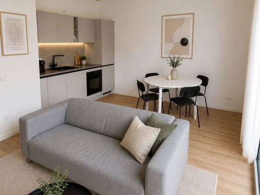 Wohnung zur Miete 1.120 € 2 Zimmer 53,1 m² frei ab sofort Gunta-Stölzl-Straße 1 Heilbronn Heilbronn 74076