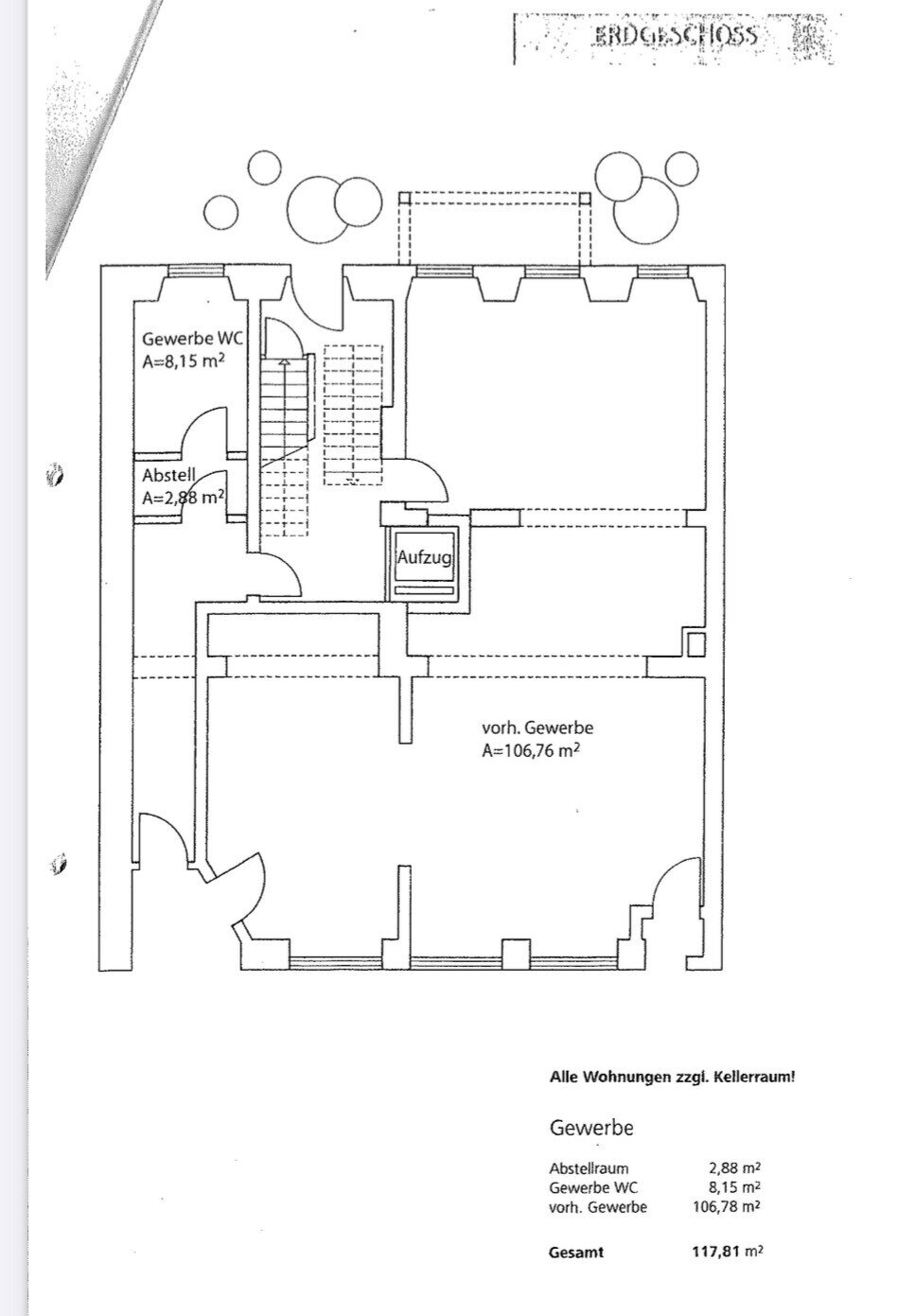 Büro-/Praxisfläche zum Kauf als Kapitalanlage geeignet 450.000 € 118 m²<br/>Fläche Brückenstraße.11 Altstadt 6 Trier 54290