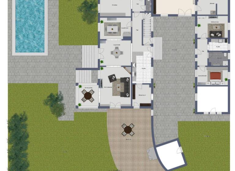 Einfamilienhaus zum Kauf 14 Zimmer 475 m² 2.850 m² Grundstück frei ab sofort Alburg Straubing 94315