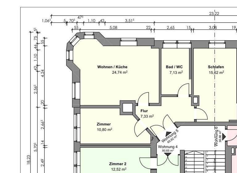 Wohnung zur Miete 400 € 3 Zimmer 66 m²<br/>Wohnfläche 1.<br/>Geschoss ab sofort<br/>Verfügbarkeit Zietenstr. 42 Sonnenberg Chemnitz 09130