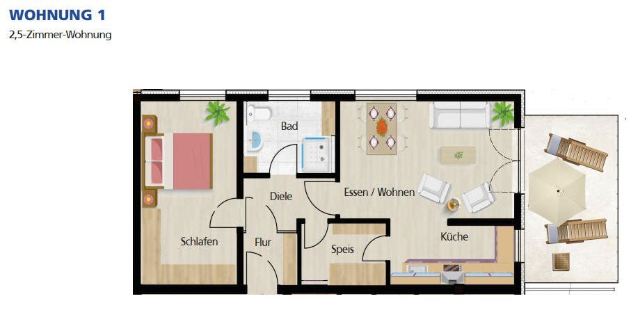 Wohnung zum Kauf 2,5 Zimmer 72,3 m²<br/>Wohnfläche Münster Creglingen 97993