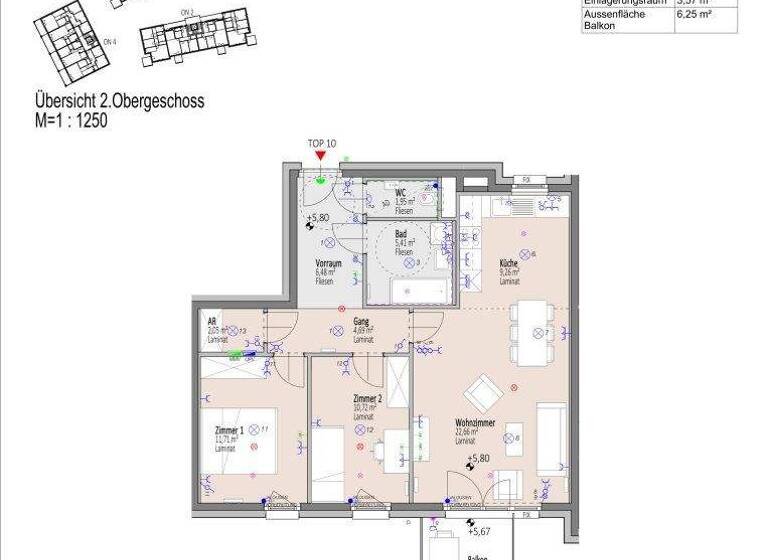 Wohnung zum Kauf - Erstbezug 273.385 € 3 Zimmer 74,9 m² 3. Geschoss frei ab 01.09.2026 Josefine Kuttner-Gasse Wiener Neustadt 2700