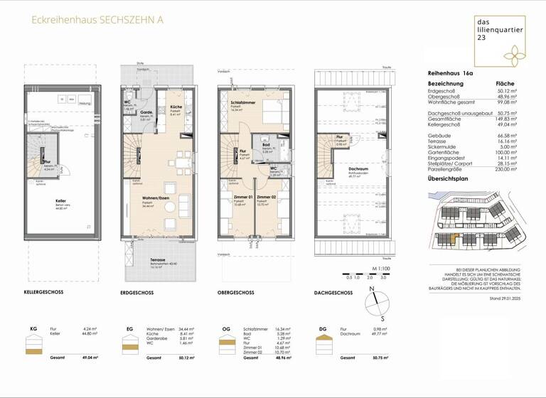 Reihenendhaus zum Kauf - Erstbezug provisionsfrei 678.000 € 4 Zimmer 149,8 m² 230 m² Grundstück Straßwalchen 5204
