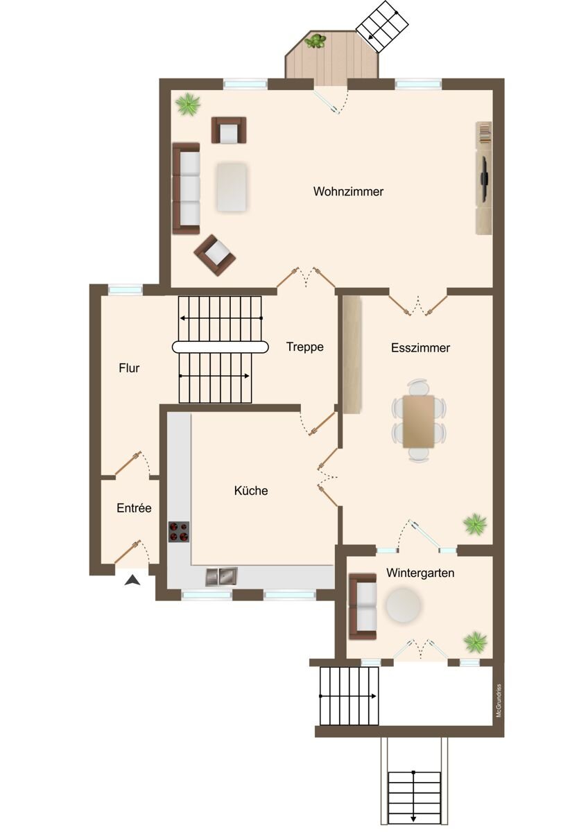 Stadthaus zum Kauf 3.750.000 € 9 Zimmer 332 m²<br/>Wohnfläche 496 m²<br/>Grundstück Uhlenhorst Hamburg 22085