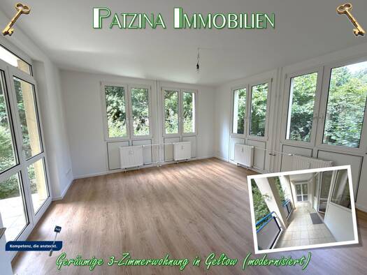 Terrassenwohnung zur Miete 1.172 € 3 Zimmer 78,2 m² EG frei ab sofort Fontanering 3 Geltow Schwielowsee 14548