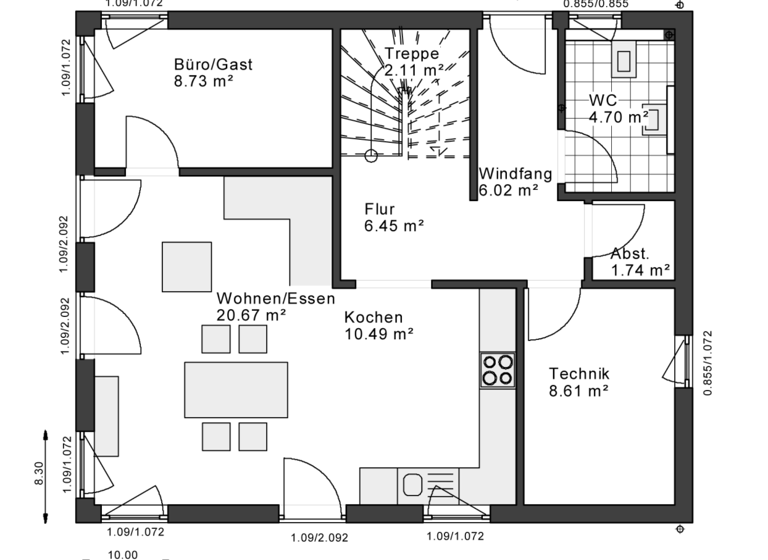 Einfamilienhaus zum Kauf provisionsfrei 301.544 € 4 Zimmer 139 m² 600 m² Grundstück Pottum 56459
