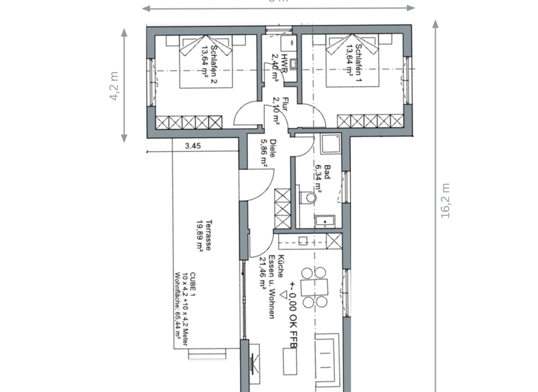 Einfamilienhaus zum Kauf - Erstbezug provisionsfrei 353.266 € 3 Zimmer 75,4 m² 278 m² Grundstück Ringstraße 11 Ernsgaden 85119