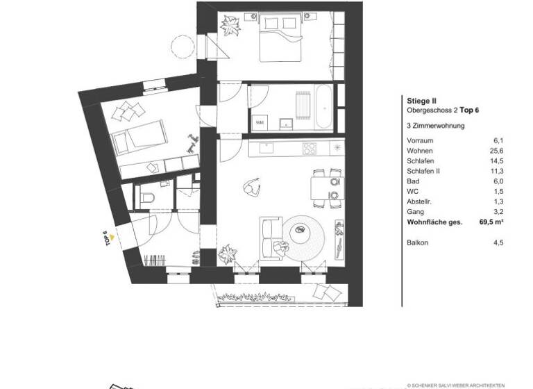 Wohnung zum Kauf - Erstbezug 540.000 € 3 Zimmer 69,5 m² Wien 1030
