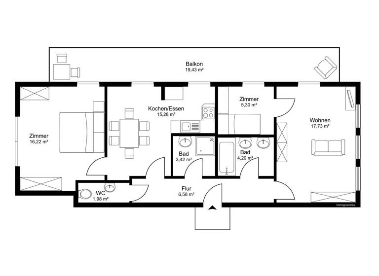 Wohnung zum Kauf 299.000 € 3 Zimmer 70,7 m² Bad Gastein 5640