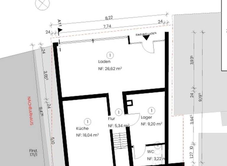 Laden zur Miete provisionsfrei 750 € 27 m² Verkaufsfläche Glemsgaustr. 51 Weilimdorf 70499